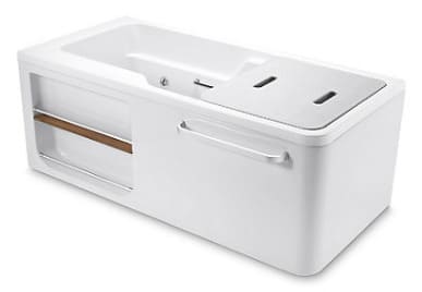 Bồn tắm thủy lực massage đặt góc bên trái 1.5m Kohler Aleutian K-99019T-0