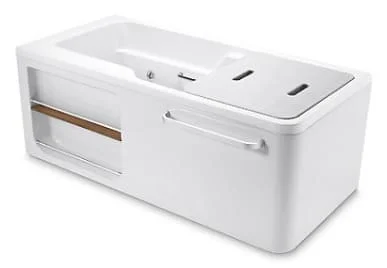 Bồn tắm thủy lực massage đặt góc bên trái 1.5m Kohler Aleutian K-99019T-0