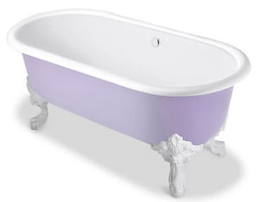 Bồn tắm đặt sàn gang tráng men 1.7m Kohler Cleo K-11195T-RT