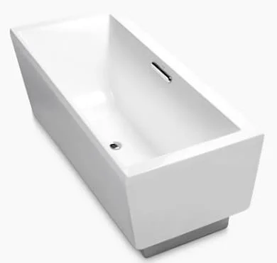 Bồn tắm đặt sàn hình chữ nhật 1.7m Kohler Evok K-18343T-0