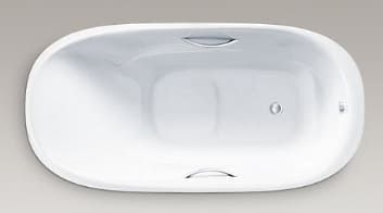 Bồn tắm đặt sàn hình bầu dục 1.8m Kohler Karess K-23045T-0