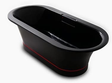 Bồn tắm đặt sàn gang tráng men kèm thanh vịn 1.5m Kohler Volute K-23746T-GR-7 