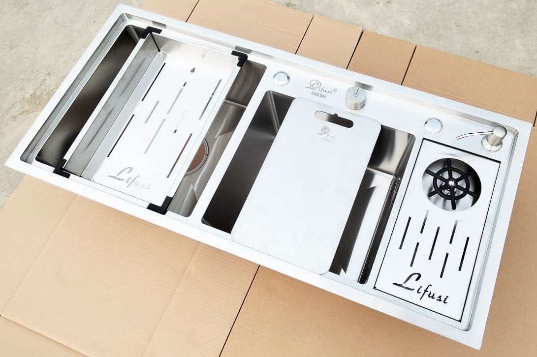 HÌnh ảnh thực tế: Chậu rửa bát Lifusi LHS-10248XC