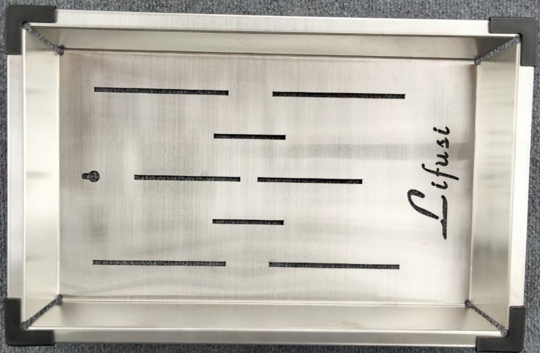 Rổ inox 304 đi kèm chậu đúc 1 hố Lifusi VNS-7848GC