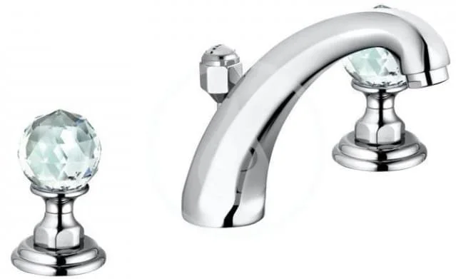 Vòi chậu rửa mặt nóng lạnh mạ vàng Kludi 5104305G5