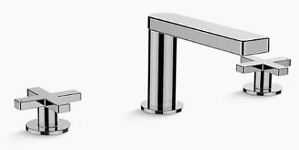 Vòi chậu rửa tay chỉnh kép, tay chỉnh dạng chữ thập Kohler K-73060T-3-TT
