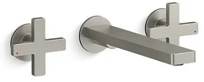 Vòi chậu rửa gắn tường Kohler Composed K-73067T-B3-BN