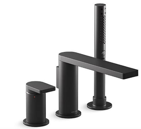 Vòi sen bồn tắm gắn bồn Kohler COMPOSED K-73078T-B4-BL