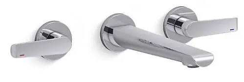 Vòi Lavabo Nóng Lạnh Âm Tường Mỹ Kohler Avid K-97359T-4-CP