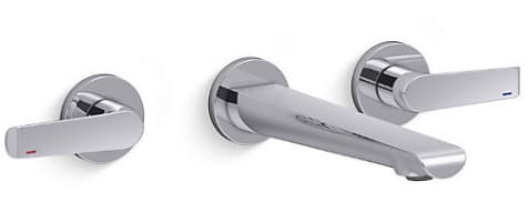 Vòi Lavabo Nóng Lạnh Âm Tường Mỹ Kohler Avid K-97359T-B4-RGD