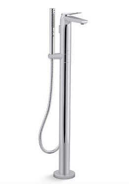 Sen vòi bồn tắm đặt sàn Kohler AVID K-97367T-B4-CP