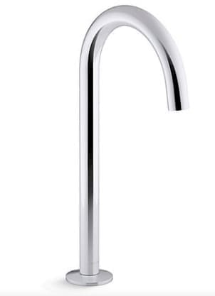 Vòi chậu rửa thân cao thiết kế dạng ống Kohler COMPONENTS K-77965T-CP