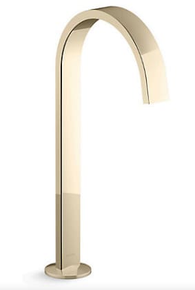 Vòi chậu rửa thân cao thiết kế dạng duy băng Kohler COMPONENTS K-77966T-AF