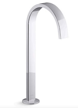 Vòi chậu rửa thân cao thiết kế dạng duy băng Kohler COMPONENTS K-77966T-CP