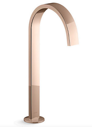 Vòi chậu rửa thân cao thiết kế dạng duy băng Kohler COMPONENTS K-77966T-RGD