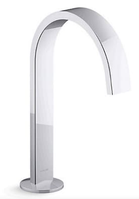 Vòi chậu rửa thân cao thiết kế dạng duy băng Kohler COMPONENTS K-77968T-2BL