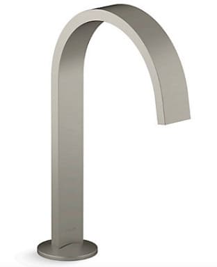 Vòi chậu rửa thân cao thiết kế dạng duy băng Kohler COMPONENTS K-77968T-BN