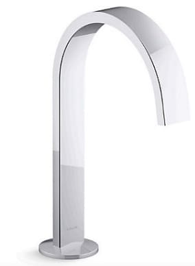Vòi chậu rửa thân cao thiết kế dạng duy băng Kohler COMPONENTS K-77968T-CP