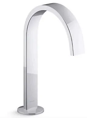 Vòi chậu rửa thân cao thiết kế dạng duy băng Kohler COMPONENTS K-77968T-CP
