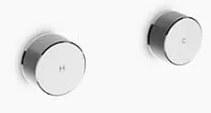 Tay chỉnh kép gắn tường Kohler Components K-77981T-8-CP