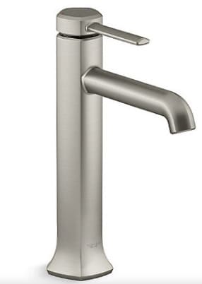 Vòi chậu rửa tay thân cao chỉnh đơn Kohler Occasion K-EX27003T-4-BN