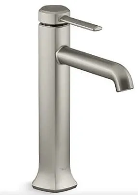 Vòi chậu rửa tay thân cao chỉnh đơn Kohler Occasion K-EX27003T-4-BN