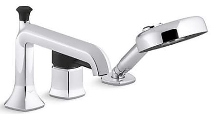 Vòi bồn tắm gắn thành bồn kèm sen cầm tay Kohler Occasion K-EX27106T-4-CBL