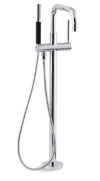 Sen vòi bồn tắm đặt sàn Kohler Purist K-10129T-C4-CP