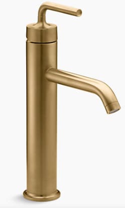 Vòi chậu rửa thân cao Kohler Purist K-14404-4A-BGD