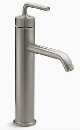 Vòi chậu rửa thân cao Kohler Purist K-14404-4A-BN