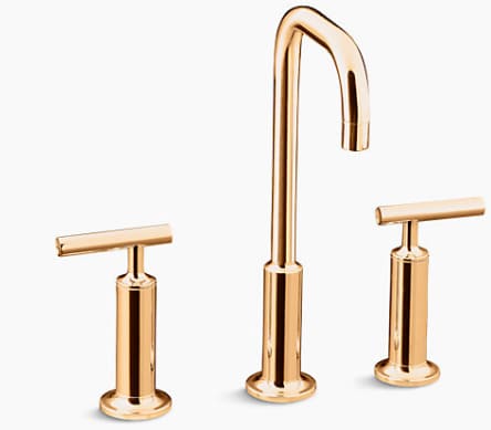 Vòi chậu rửa điều chỉnh kép Kohler Purist K-14408T-4-RGD