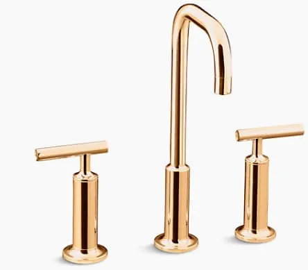 Vòi chậu rửa điều chỉnh kép Kohler Purist K-14408T-4-RGD
