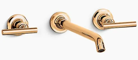 Vòi chậu rửa gắn tường Kohler Purist K-14415T-4-RGD