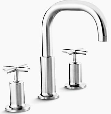 Vòi bồn tắm gắn bồn Kohler Purist K-14428T-3-BN