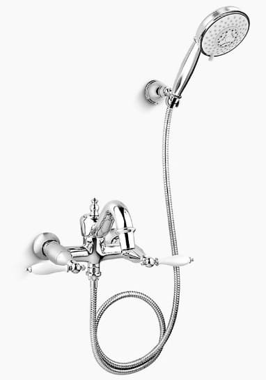 Sen tắm bồn tắm gắn tường Kohler Finial K-72654T-4M-CP