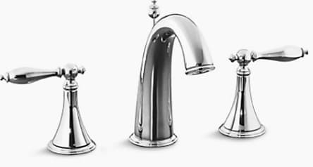 Vòi chậu rửa điều chỉnh kép Kohler Finial K-8670T-4M-CP