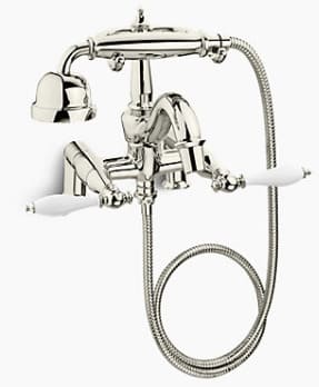 Vòi bồn tắm gắn thành bồn kèm sen cầm tay Kohler Finial K-8785T-4M-SN