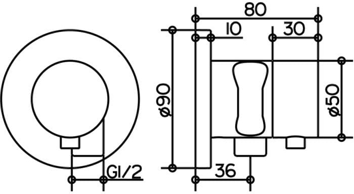 Bản vẽ kỹ thuật Keuco 59549031201