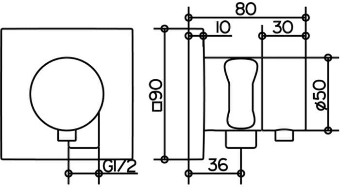 Bản vẽ kỹ thuật Keuco 59549011202