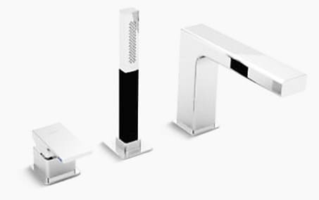 Vòi bồn tắm gắn bồn Kohler Strayt K-37337T-B4-CP