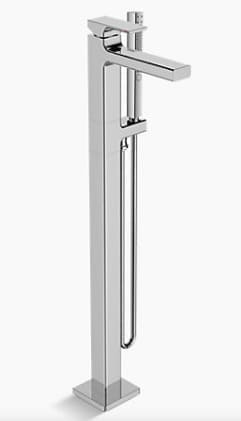 Sen vòi bồn tắm đặt sàn Kohler Strayt K-99166T-C4-2BL