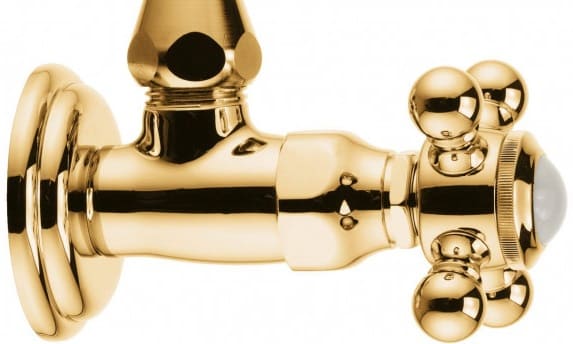 Van khóa nước mạ vàng 23 carat Kludi 518434520