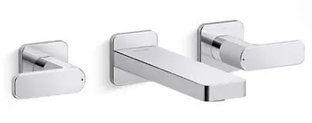 Vòi Lavabo Nóng Lạnh Âm Tường Mỹ Kohler Parallel K-22569-B4-CP