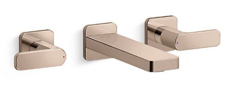 Vòi Lavabo Nóng Lạnh Âm Tường Mỹ Kohler Parallel K-22569T-B4-RGD