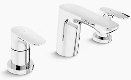 Vòi chậu rửa 3 lỗ Mỹ Kohler Aleo K-98867T-4-CP