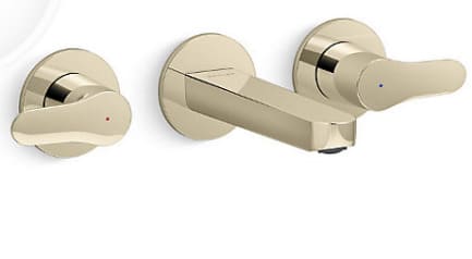 Vòi Lavabo Nóng Lạnh Âm Tường Mỹ Kohler Accliv K-33067T-4-AF