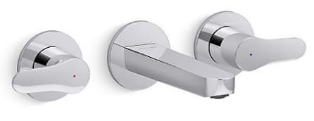 Vòi Lavabo Nóng Lạnh Âm Tường Mỹ Kohler Accliv K-33067T-4-CP