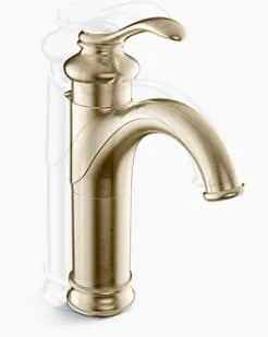 Vòi chậu rửa 1 lỗ nóng lạnh Kohler Fairfax K-12184T-B-AF