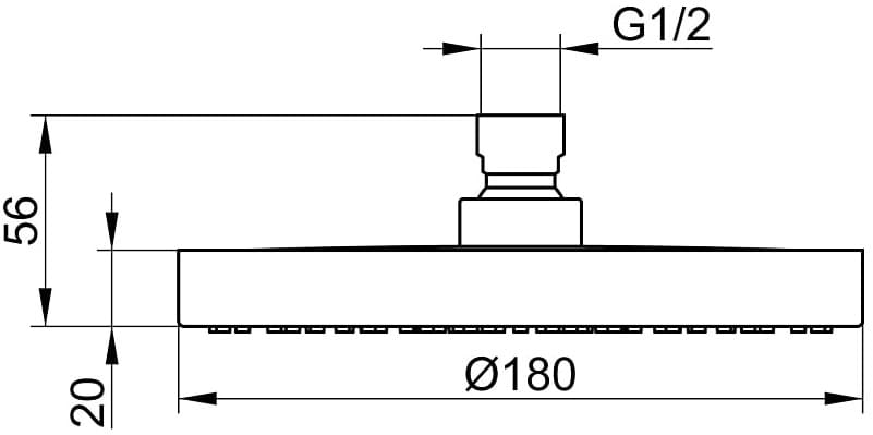 Bản vẽ kỹ thuật bát sen tắm cầm tay Keuco 51686030100