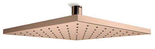 Đầu sen vuông gắn trần Kohler K-18361T-CL-RGD